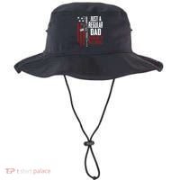 Just A Regular Dad Trying Not To Raise Liberals Funny Gift Gun Rights Gift Bucket Hat thumb 0