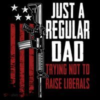 Just A Regular Dad Trying Not To Raise Liberals Funny Gift Gun Rights Gift Coffee Mug thumb 5