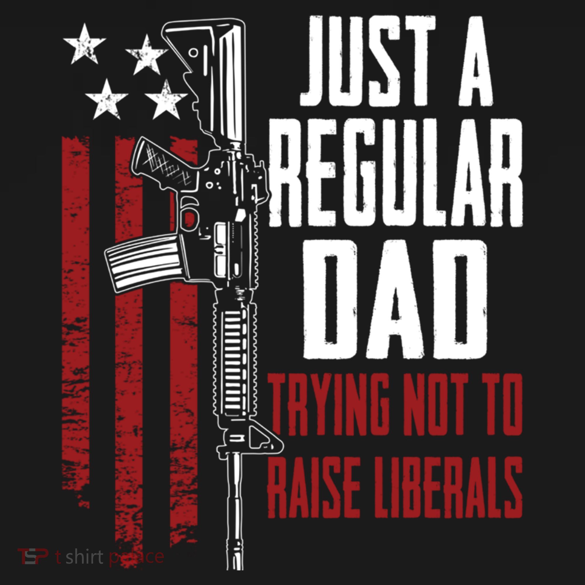 Just A Regular Dad Trying Not To Raise Liberals Funny Gift Gun Rights Gift Women's Hoodie