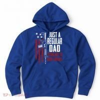 Just A Regular Dad Trying Not To Raise Liberals Funny Gift Gun Rights Gift Hoodie thumb 0