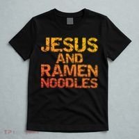 Jesus And Ramen Noodles Funny Christian Quote Distressed T-Shirt thumb 5