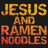 Jesus And Ramen Noodles Funny Christian Quote Distressed Women's Tank Top thumb 5