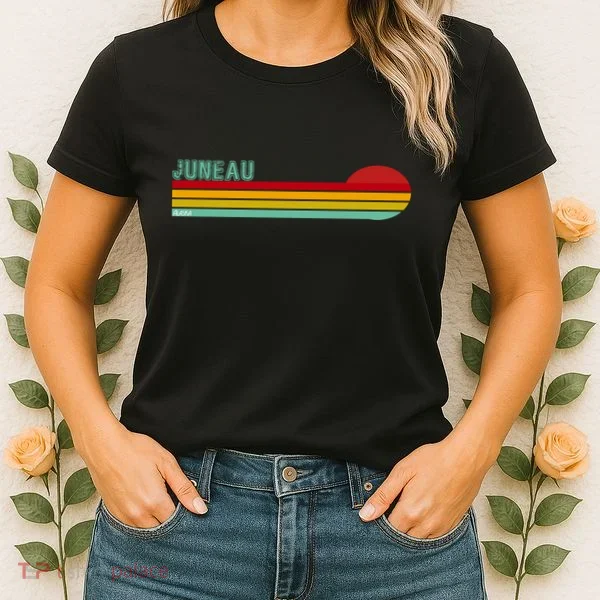 Juneau Alaska Retro Sunset Women's T-Shirt