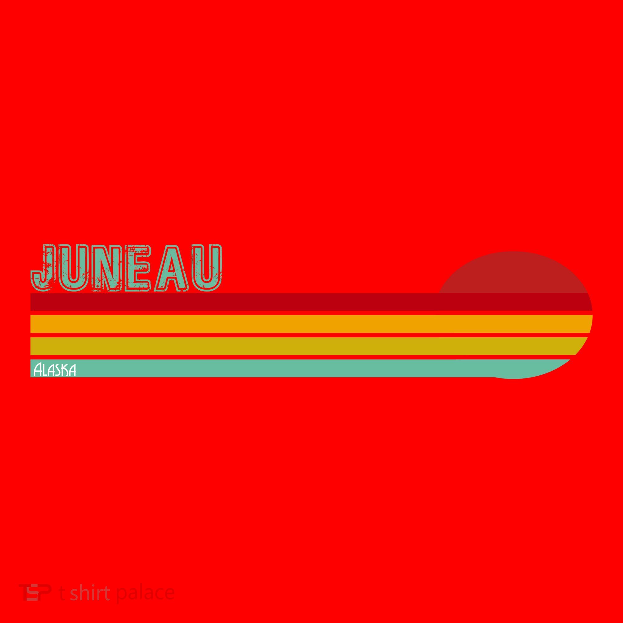 Juneau Alaska Retro Sunset Santa Hat