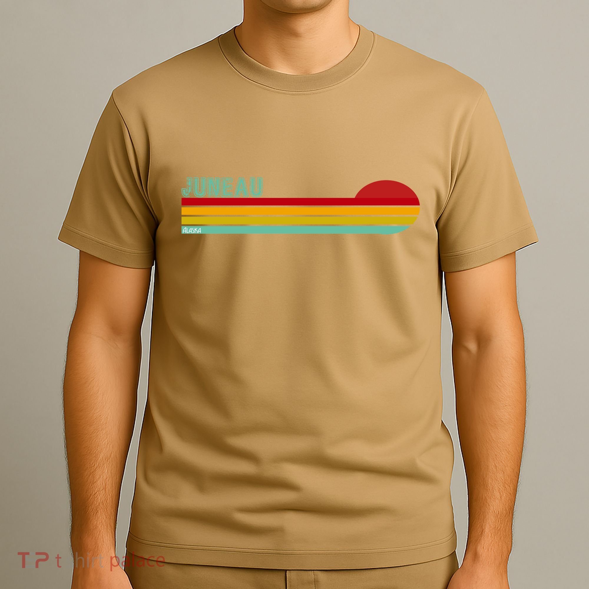 Juneau Alaska Retro Sunset T-Shirt