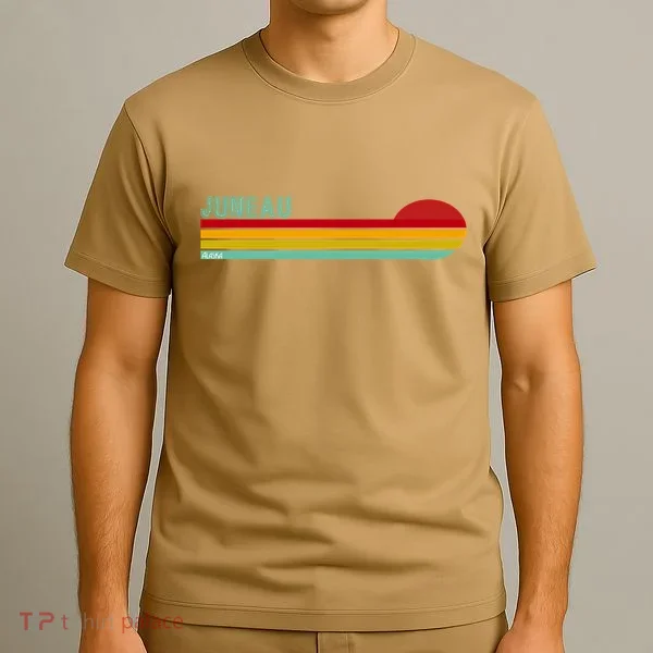 Juneau Alaska Retro Sunset T-Shirt