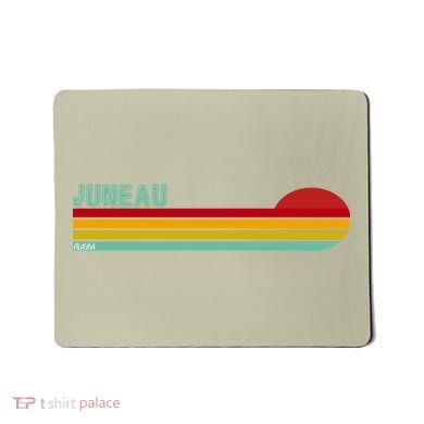 Juneau Alaska Retro Sunset Mousepad