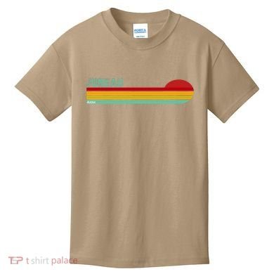 Juneau Alaska Retro Sunset Kids T-Shirt