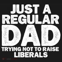 Just A Regular Dad Trying Not To Raise Liberals Ornament thumb 1