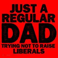 Just A Regular Dad Trying Not To Raise Liberals Santa Hat thumb 1