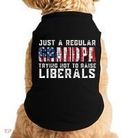 Just A Regular Grandpa Trying Not To Raise Liberals Doggie Tank thumb 0
