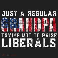 Just A Regular Grandpa Trying Not To Raise Liberals Beanie thumb 2
