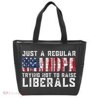 Just A Regular Grandpa Trying Not To Raise Liberals Tote Bag thumb 0