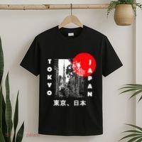 Japan Aesthetic Retro Comic Tokyo Silhouette Japanese Font T-Shirt thumb 2