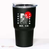 Japan Aesthetic Retro Comic Tokyo Silhouette Japanese Font Tumbler thumb 0