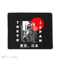 Japan Aesthetic Retro Comic Tokyo Silhouette Japanese Font Mousepad thumb 0