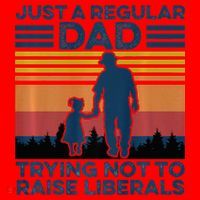 Just A Regular Dad Trying Not To Raise Liberals Santa Hat thumb 1