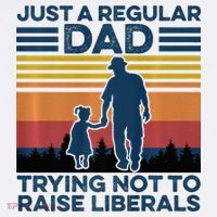 Just A Regular Dad Trying Not To Raise Liberals Beanie thumb 2