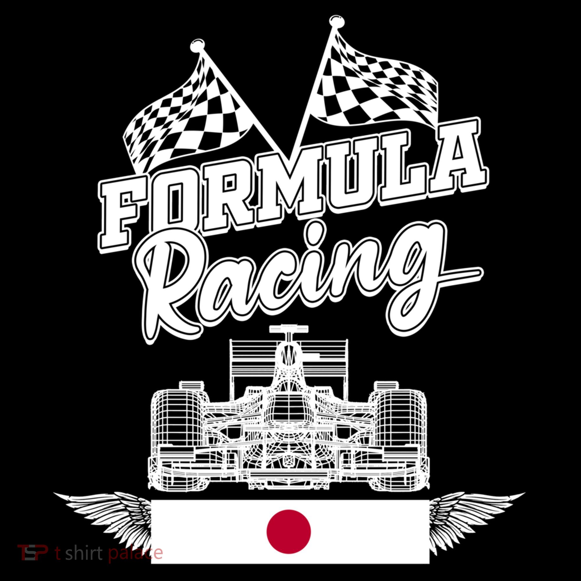 Japanese Auto Race Japan Flag Formula Racing Car Blueprint Great Gift Coffee Mug