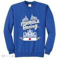Japanese Auto Race Japan Flag Formula Racing Car Blueprint Great Gift Sweatshirt thumb 0