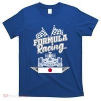 Japanese Auto Race Japan Flag Formula Racing Car Blueprint Great Gift T-Shirt thumb 0