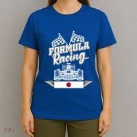 Japanese Auto Race Japan Flag Formula Racing Car Blueprint Great Gift T-Shirt thumb 4