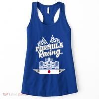 Japanese Auto Race Japan Flag Formula Racing Car Blueprint Great Gift Women's Tank Top thumb 0