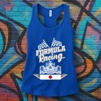 Japanese Auto Race Japan Flag Formula Racing Car Blueprint Great Gift Women's Tank Top thumb 3