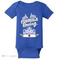 Japanese Auto Race Japan Flag Formula Racing Car Blueprint Great Gift Baby Bodysuit thumb 0