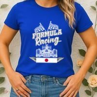 Japanese Auto Race Japan Flag Formula Racing Car Blueprint Great Gift Women's T-Shirt thumb 2