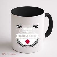 Japanese Auto Race Japan Flag Formula Racing Car Blueprint Gift Coffee Mug thumb 1