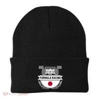 Japanese Auto Race Japan Flag Formula Racing Car Blueprint Gift Beanie thumb 0