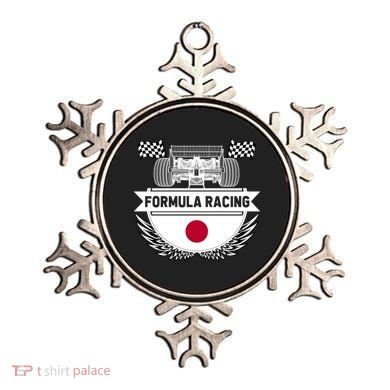 Japanese Auto Race Japan Flag Formula Racing Car Blueprint Gift Ornament