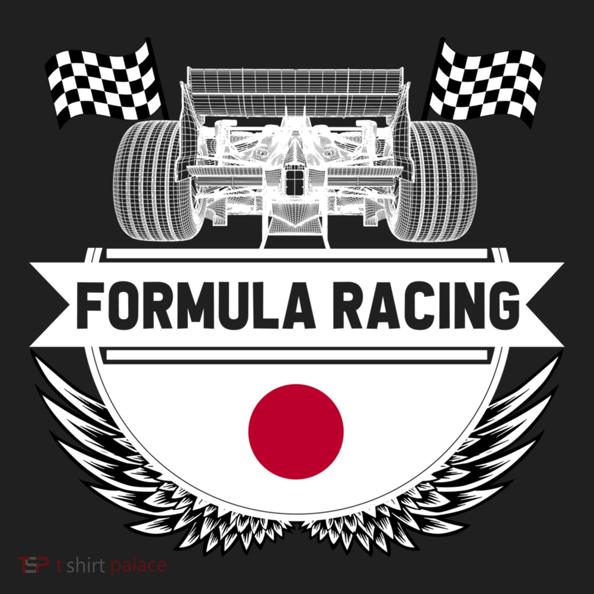 Japanese Auto Race Japan Flag Formula Racing Car Blueprint Gift Hat