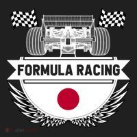 Japanese Auto Race Japan Flag Formula Racing Car Blueprint Gift Golf Towel thumb 3