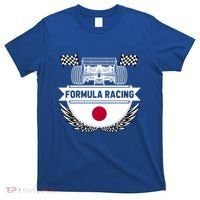 Japanese Auto Race Japan Flag Formula Racing Car Blueprint Gift T-Shirt thumb 0