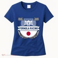 Japanese Auto Race Japan Flag Formula Racing Car Blueprint Gift Women's T-Shirt thumb 0