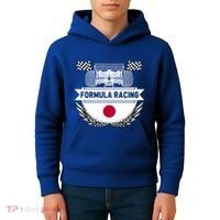 Japanese Auto Race Japan Flag Formula Racing Car Blueprint Gift Kids Hoodie thumb 4