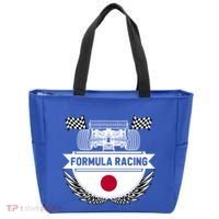 Japanese Auto Race Japan Flag Formula Racing Car Blueprint Gift Tote Bag thumb 0