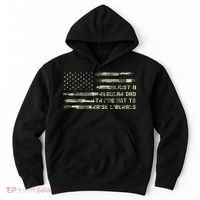 Just A Regular Dad Trying Not To Raise Liberals Camouflage Hoodie thumb 0