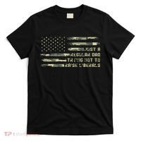 Just A Regular Dad Trying Not To Raise Liberals Camouflage T-Shirt thumb 0