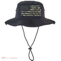 Just A Regular Dad Trying Not To Raise Liberals Camouflage Bucket Hat thumb 0