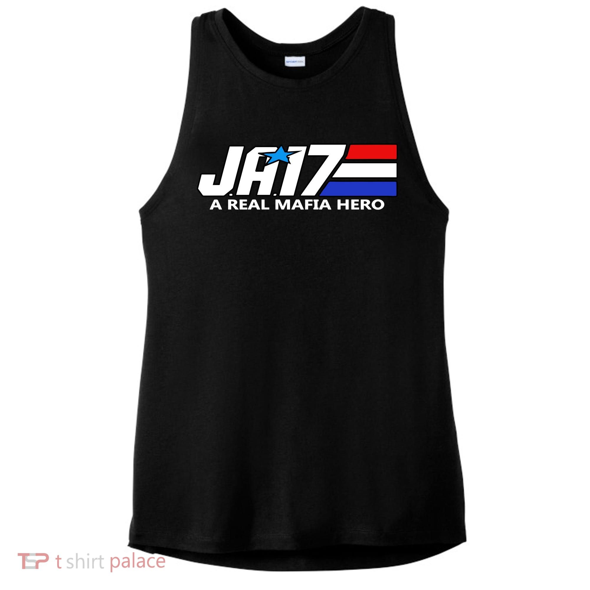 Ja17 A Real Mafia Hero Ladies PosiCharge Tri-Blend Wicking Tank
