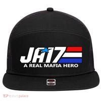 Ja17 A Real Mafia Hero 7 Panel Mesh Trucker Snapback Hat thumb 0