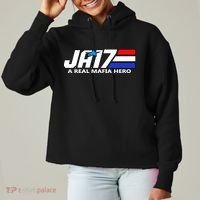 Ja17 A Real Mafia Hero Ladies Heavyweight Boxy Pullover Hoodie thumb 0