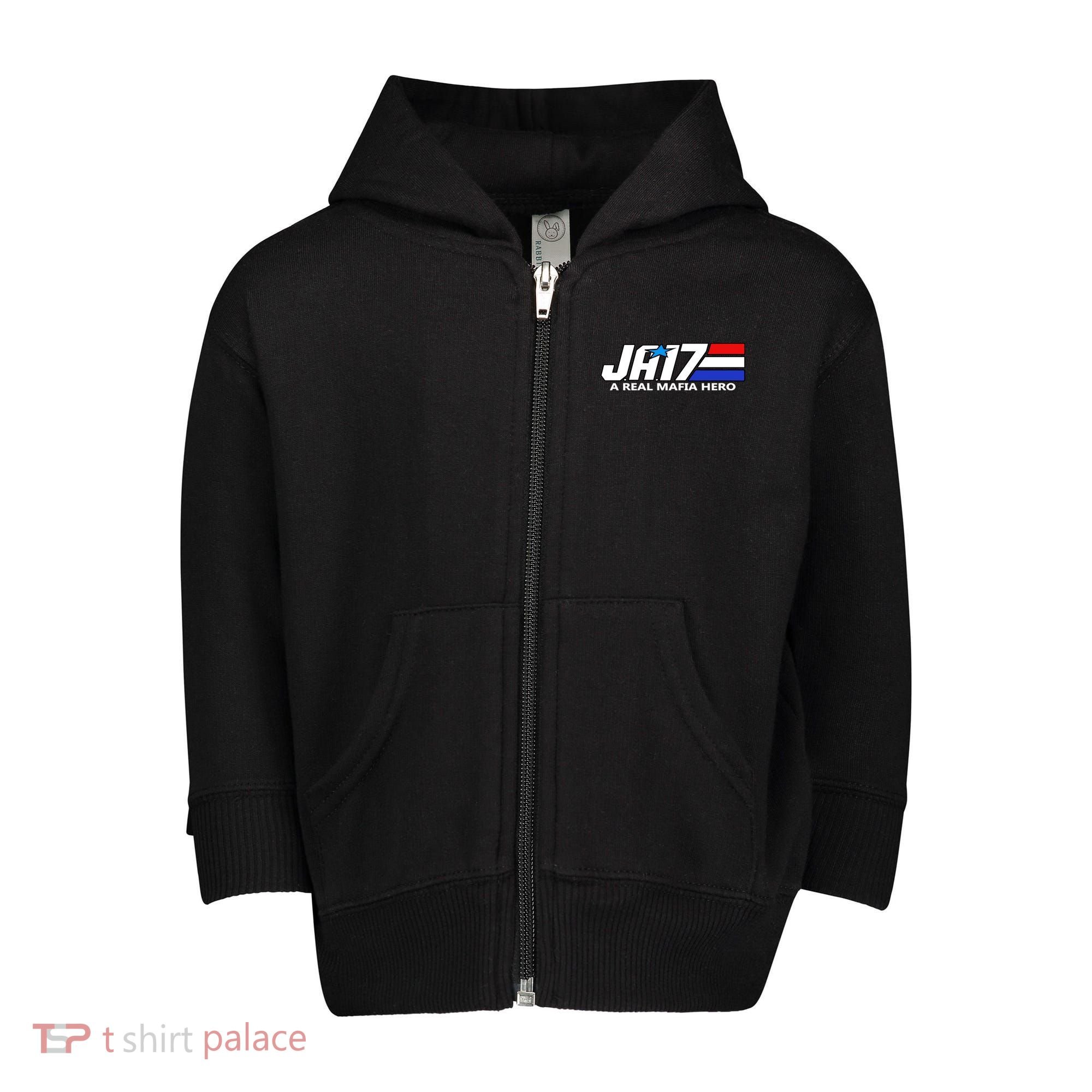 Ja17 A Real Mafia Hero Toddler Zip Fleece Hoodie
