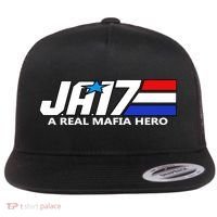 Ja17 A Real Mafia Hero Flat Bill Trucker Hat thumb 0