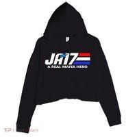 Ja17 A Real Mafia Hero Crop Fleece Hoodie thumb 0