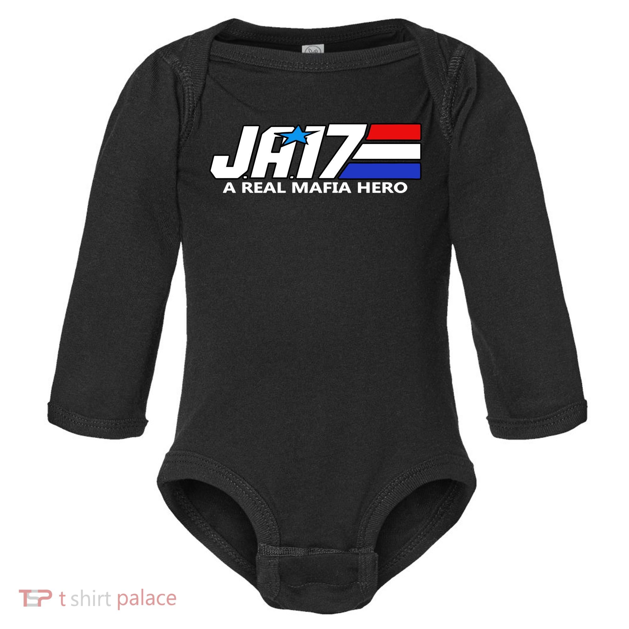 Ja17 A Real Mafia Hero Baby Long Sleeve Bodysuit