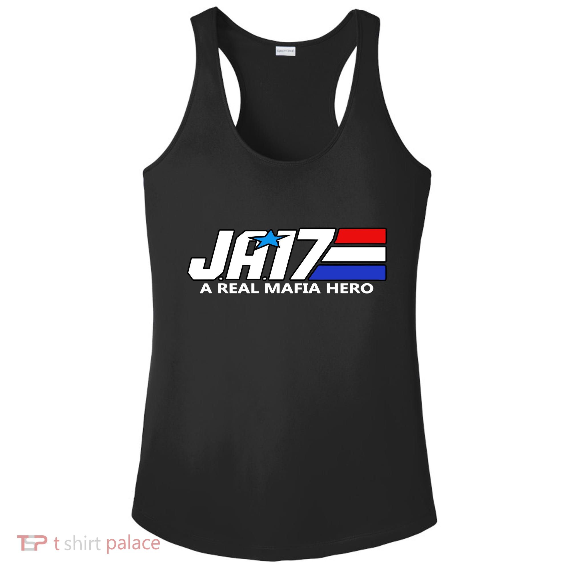 Ja17 A Real Mafia Hero Ladies PosiCharge Competitor Racerback Tank